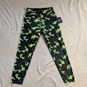 Birdiebee neon green camo leggings - Bella Army